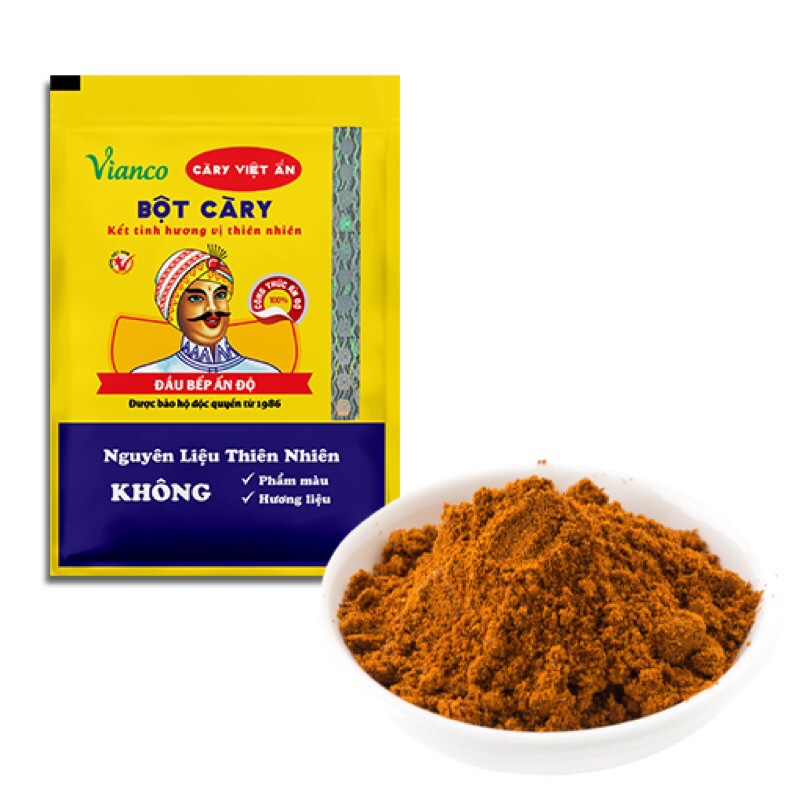 2 GÓI BỘT CÀ RI VIANCO VIỆT ẤN (10 GAM/GÓI)
