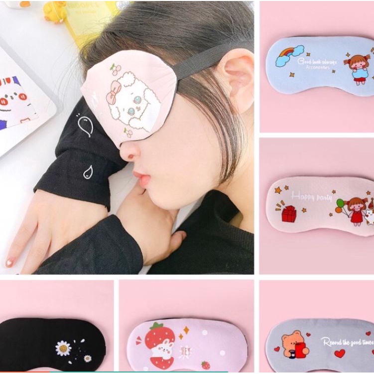 Miếng Che Mắt (Bịt Mắt) Chống Chói Mắt Khi Ngủ Siêu Cute để