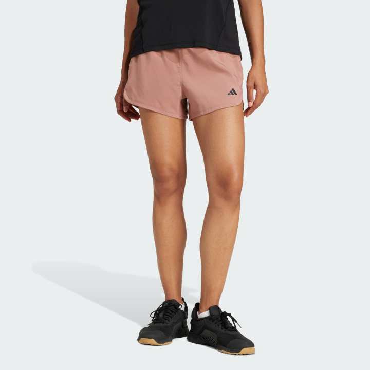 adidas Training Pacer Training 3-Stripes Woven High-Rise Shorts…