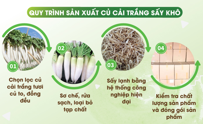 Củ cải sấy khô 100gr thenewlife0909
