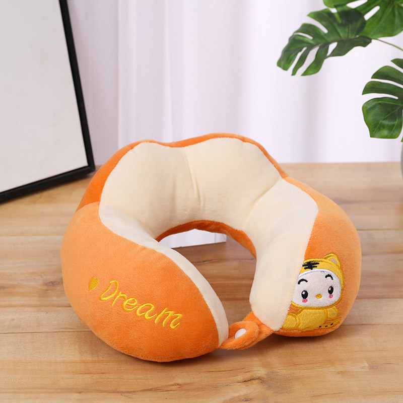 U-shaped pillow neck pad can be detached and washable cervical spine memory foam neck pillow, U-shaped pillow, cute head rest, back pillow, neck car sleeping pillow