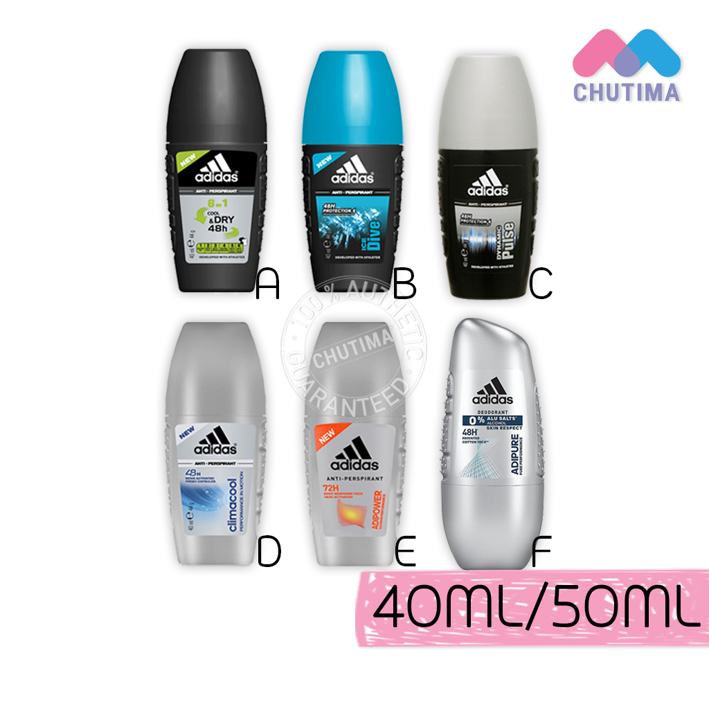โรลออนระงับกลิ่นกาย อาดิดาส แอนตี้-เพอร์สไพแรนท์ โรลออน 40/50 มล. Adidas  Anti-Perspirant Roll-On 40/50 Ml. - Chutima.Online - Thaipick