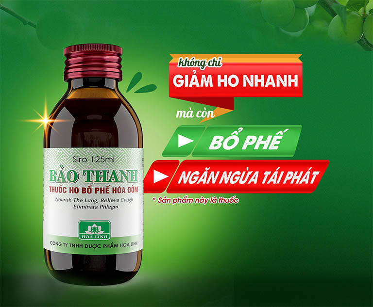 Siro Bảo Thanh- bổ phế, hóa đờm (chai 125ml)