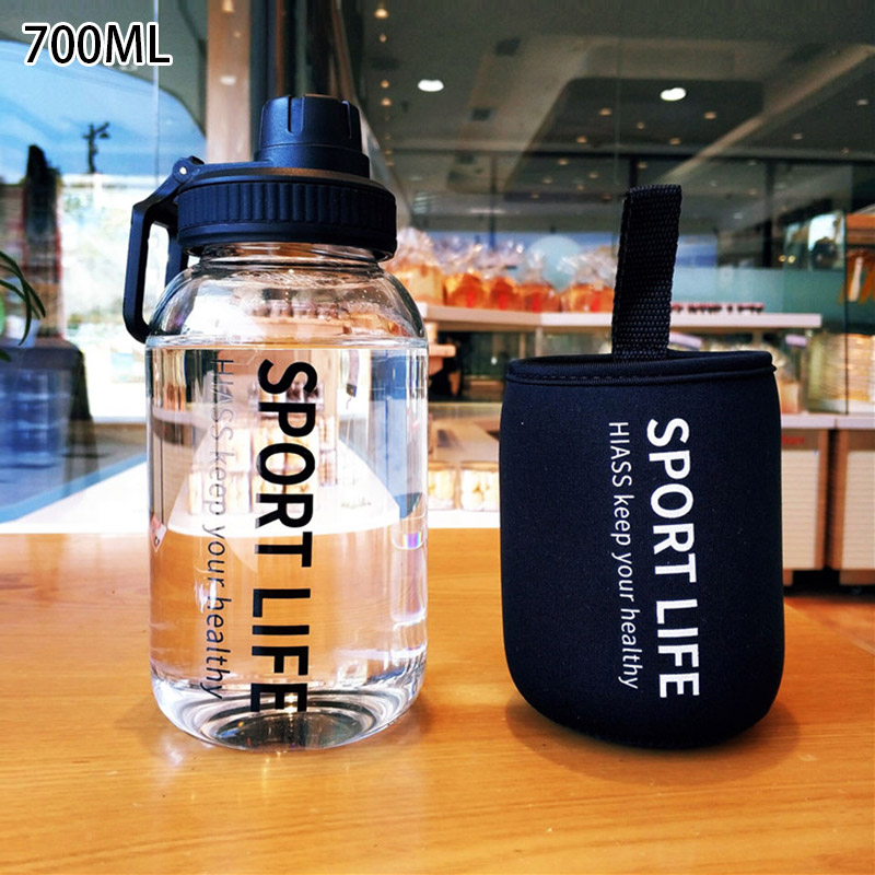 Ready Stock Creative Water Bottle Glass Drink Bottles For Camping Hiking Climbing Sport Bottle Portable Bottle Drinkware Eco-friendly
