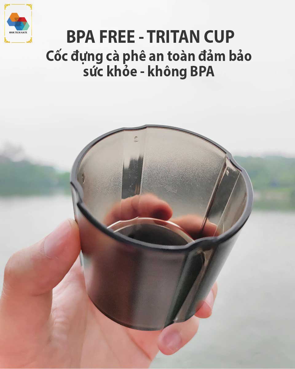 Máy pha cà phê mini HiBREW ACM009 tự động Espresso, 3 trong 1, cầm tay nhỏ gọn, phiên bản Premium tiện lợi mọi nơi, hàng chính hãng