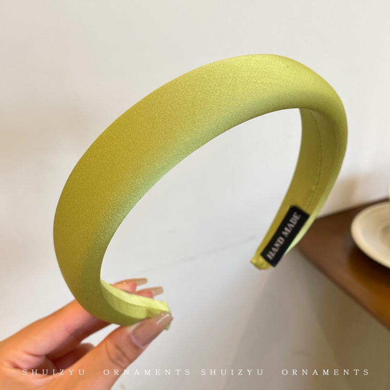 Mùa xuân mùa hè đầy màu sắc Vải Sponge Headband Thời trang thanh lịch Thanh lịch Headband