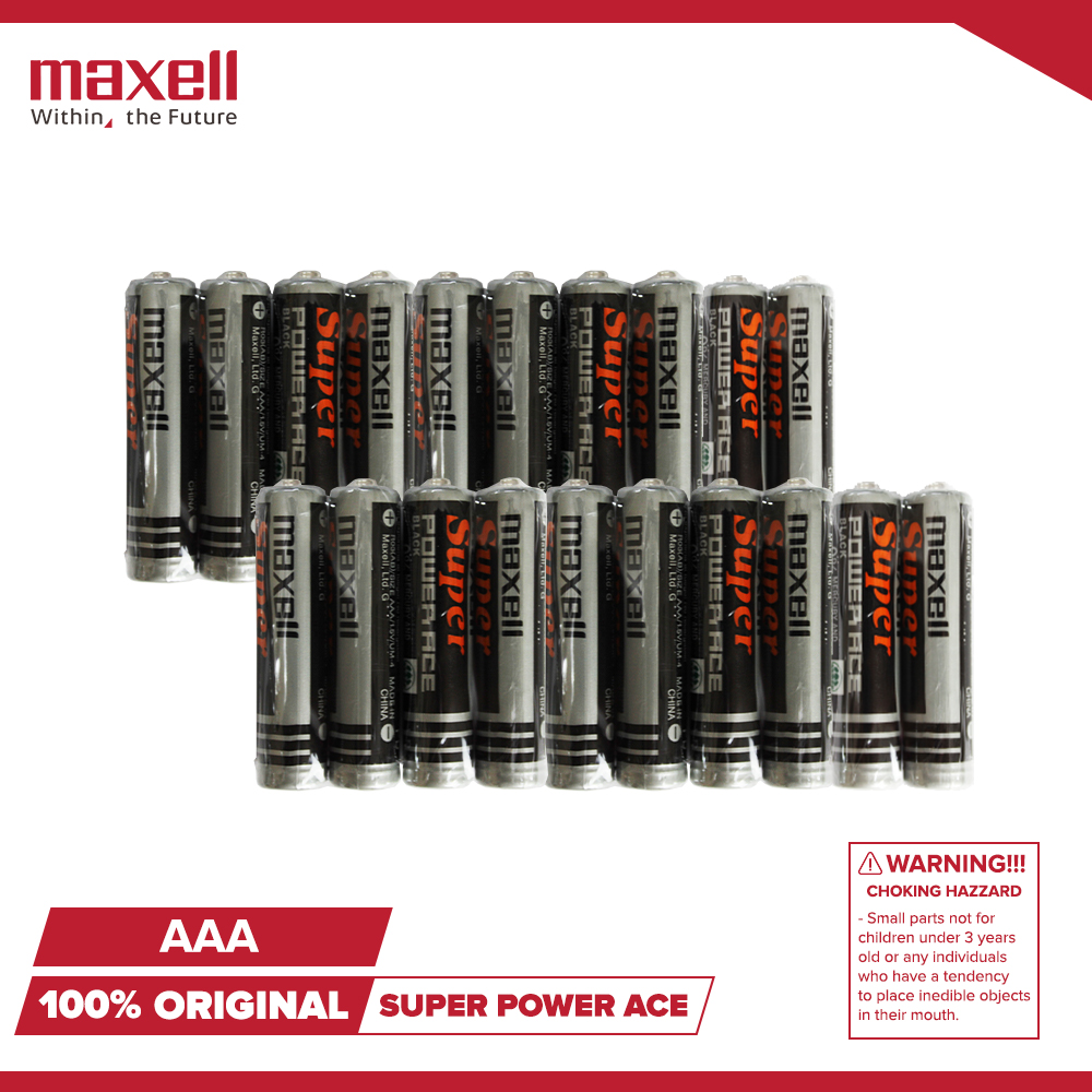 Maxell Super Power Ace AAA Pack of 20 | Lazada PH