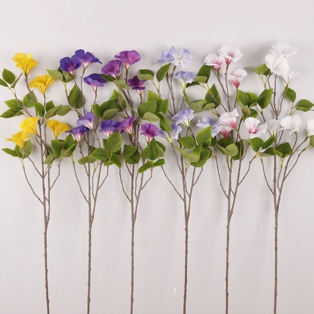 Flower Arrangement Long Branch Artificial Viola Tricolor Flower Plastic ...