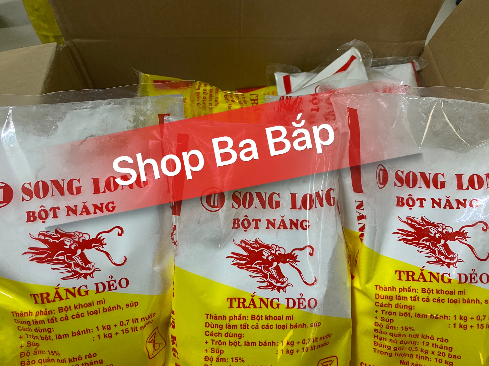 Bột năng Song Long gói 500g trắng dẻo mịn