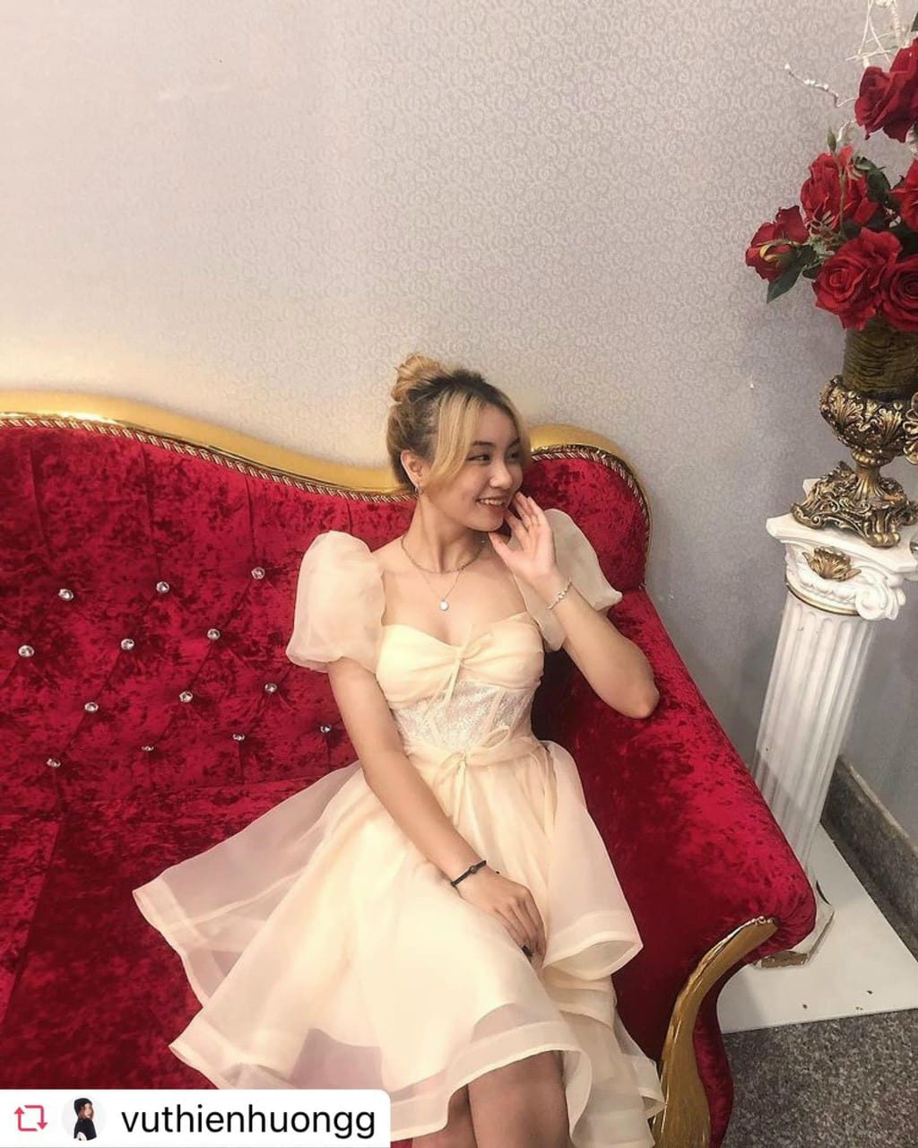 ĐẦM DÁNG XÒE CÔNG CHÚA 2 LỚP ĐÁNG YÊU (CÓ MÚT NGỰC)
