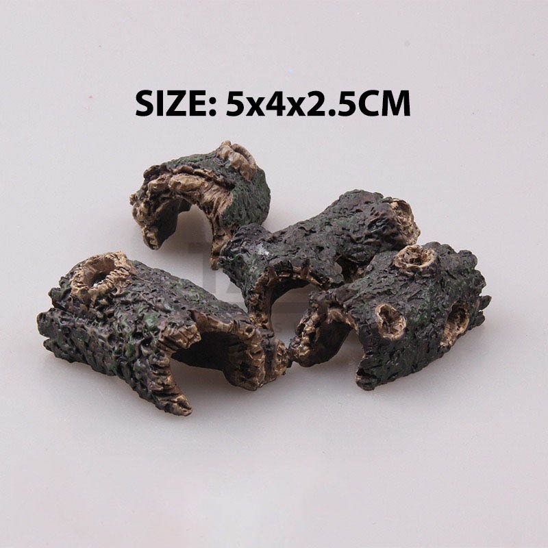 Khúc gỗ mục 5x3x2 trang trí hồ cá, bể cá, chậu cây, tiểu cảnh terrarium