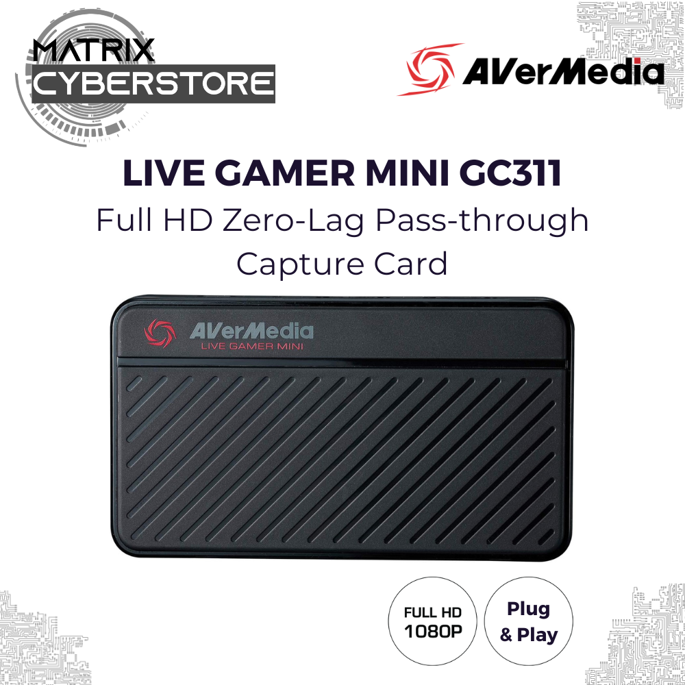 AVerMedia Live Gamer Mini Capture Card GC311 1080p60, Compact