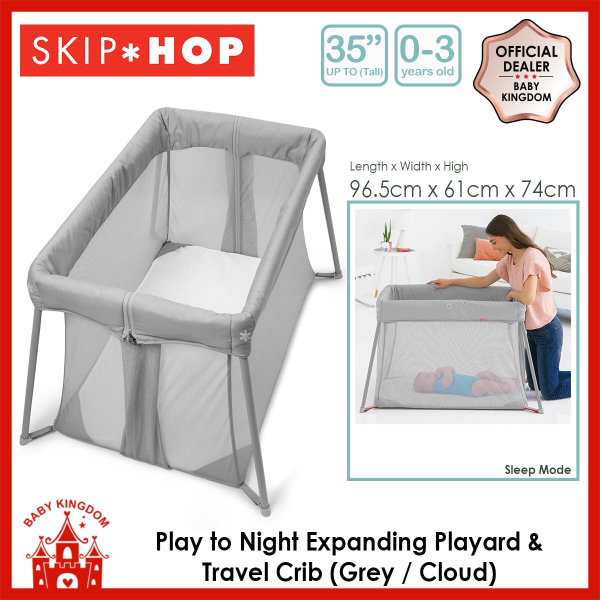 skip hop play to night travel crib