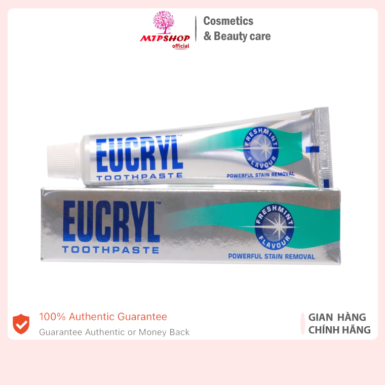 Kem Đánh Răng Làm Trắng Răng Eucryl Toothpaste 50g