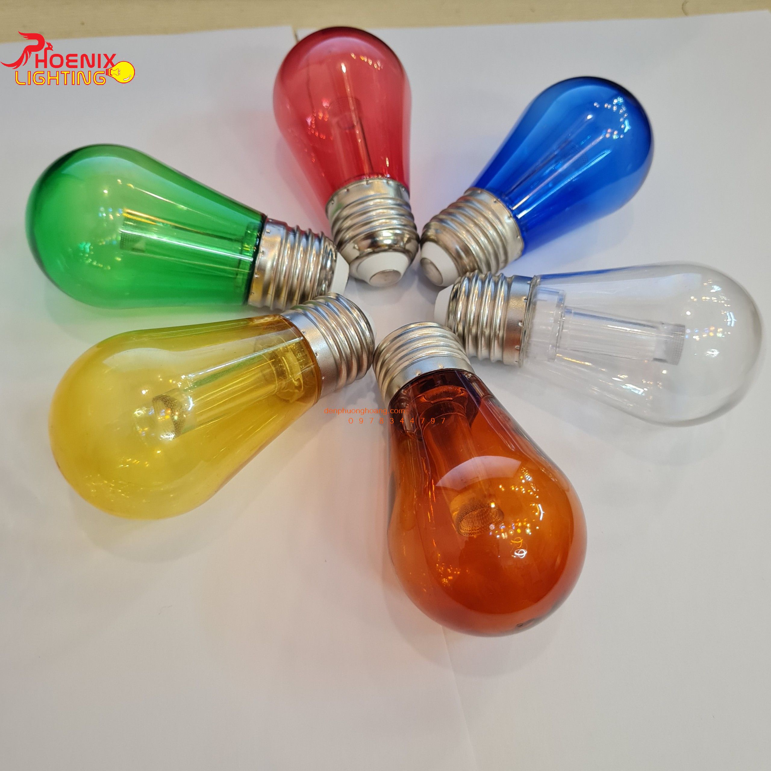 Combo 10 bóng led edison S14