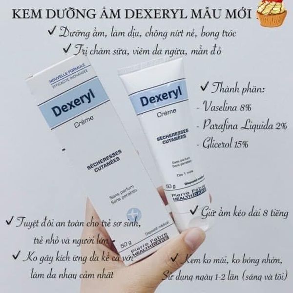 KEM DƯỠNG NẺ, CHÀM DEXERYL 50G VÀ 250G (Hàng chuẩn Pháp)