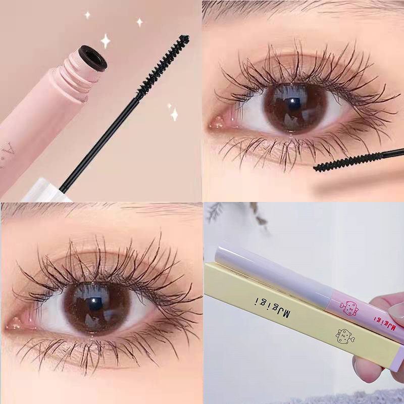 Korean Black Mascara Lengthens Eyelashes Extra Volume Waterproof Natural Lashes