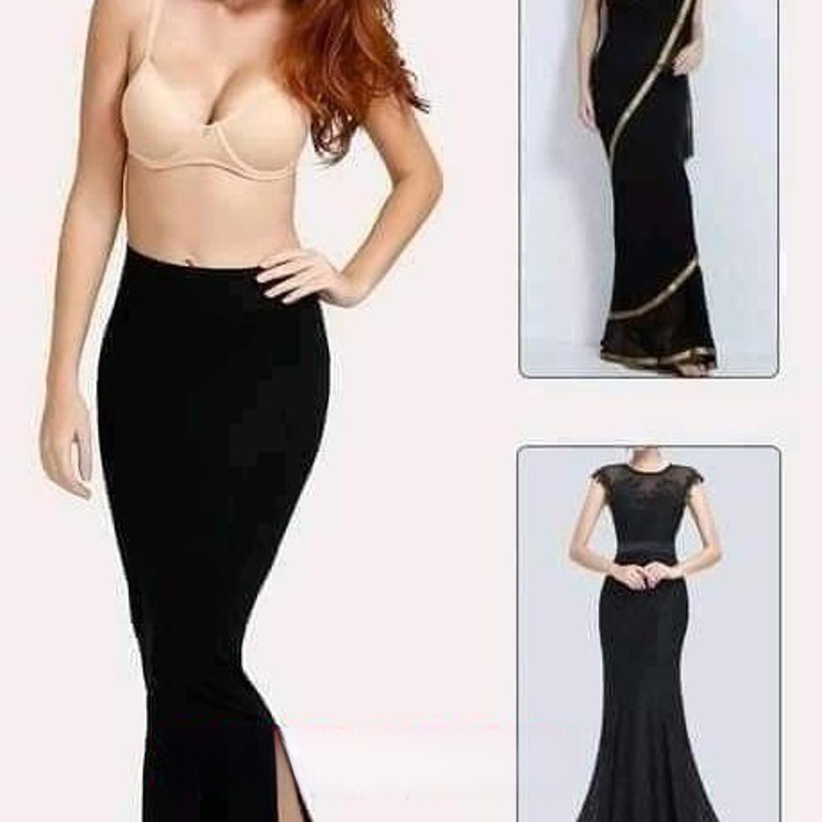 Women's Petticoat Sharee Shapewear under Skirt Bodycon Sculpting Slimming Petticoats for Women