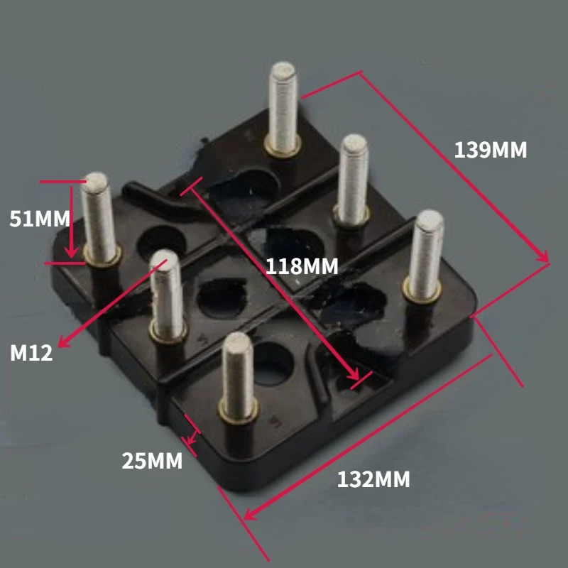 【Bestselling Product】 motor terminal block three phase electric motor connecting terminal plate M5 M6 M8 screw barrier terminal block strip connector.