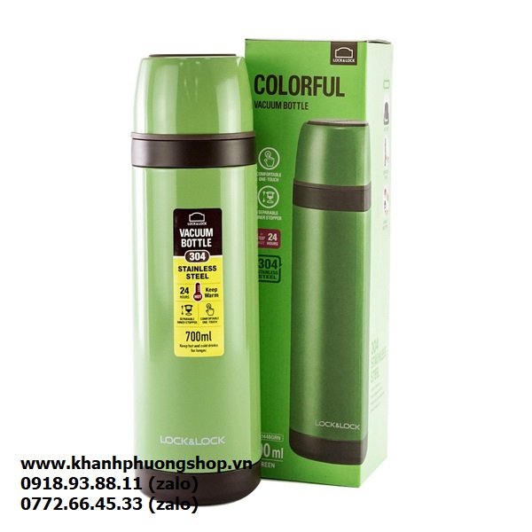 Bình nước giữ nhiệt lock&lock 700ml - bình nước lock&lock