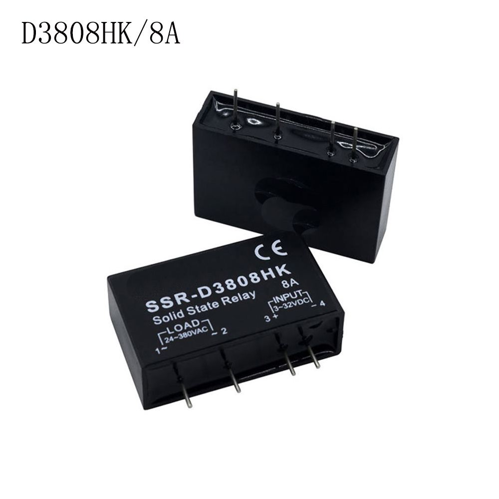 SSR một pha nhỏ Rơ Le bán dẫn PCB SSR-D3803HK d3805hk d3808hk cho pins 3A 5A 8A DC-AC Rơ Le bán dẫn