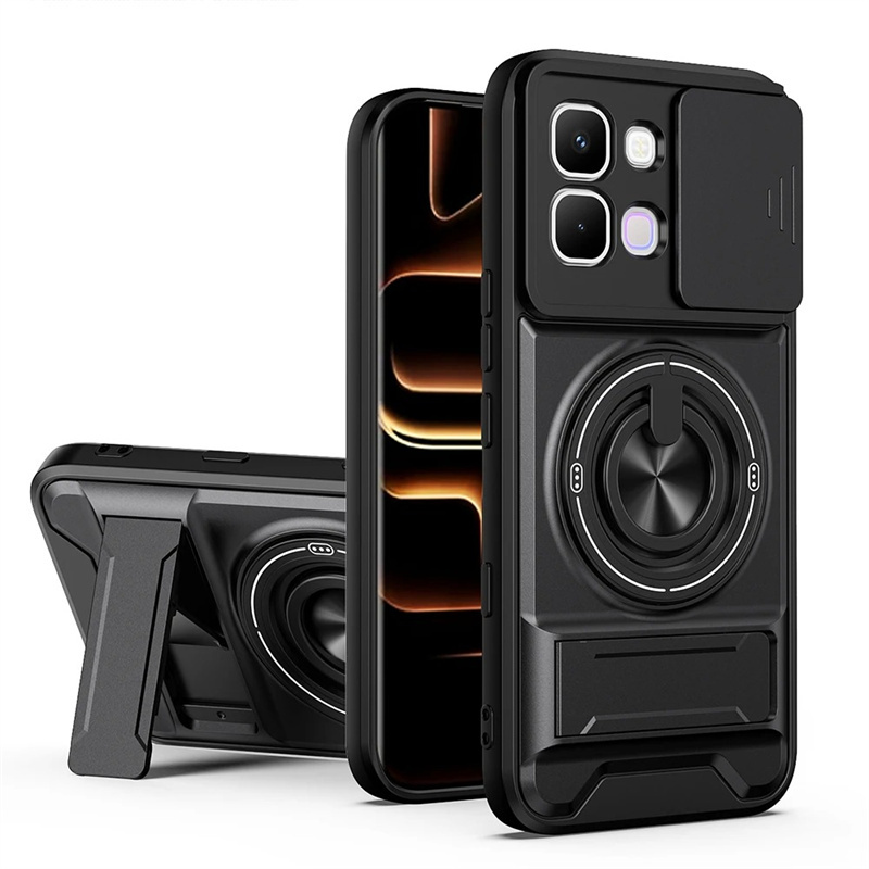 Phone case For Infinix Note Edge 5G Phone Case Magnetic Back Cover Hard Shock Resistant Camera Protection Bracket Navigation Bracket Ring Cover For Infinix Note Edge 5G Cover cases.