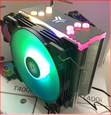Tản khí CPU Coolerman T400i led RGB màu đen full socket