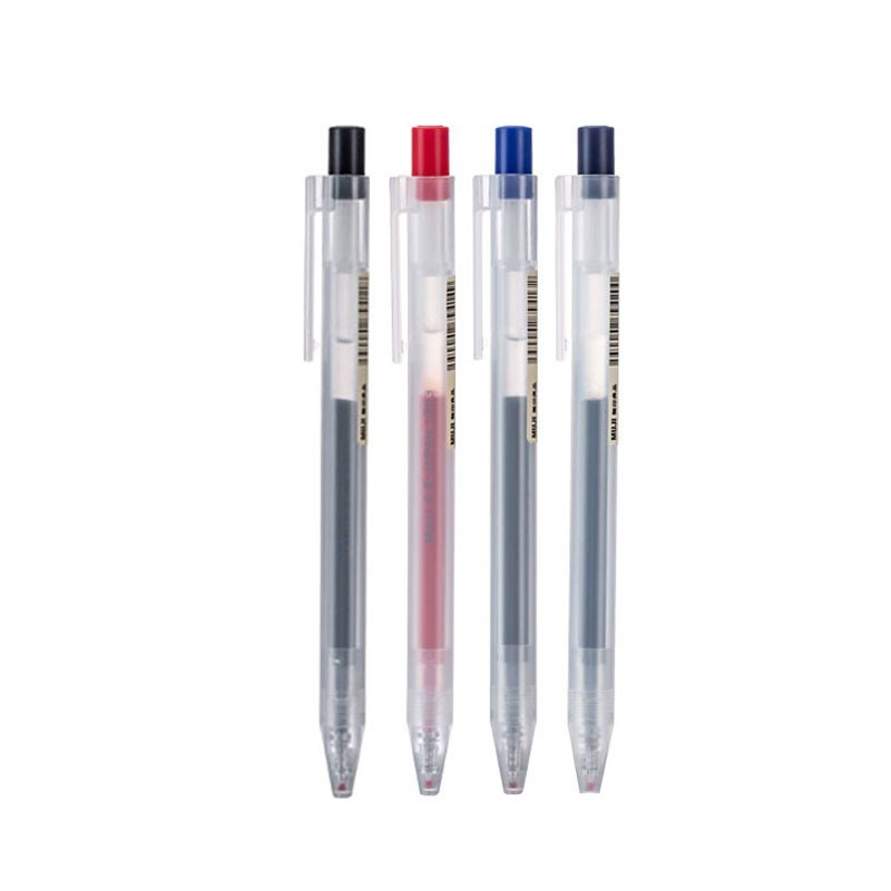 Bút bi bấm muji mực gel mẫu mới