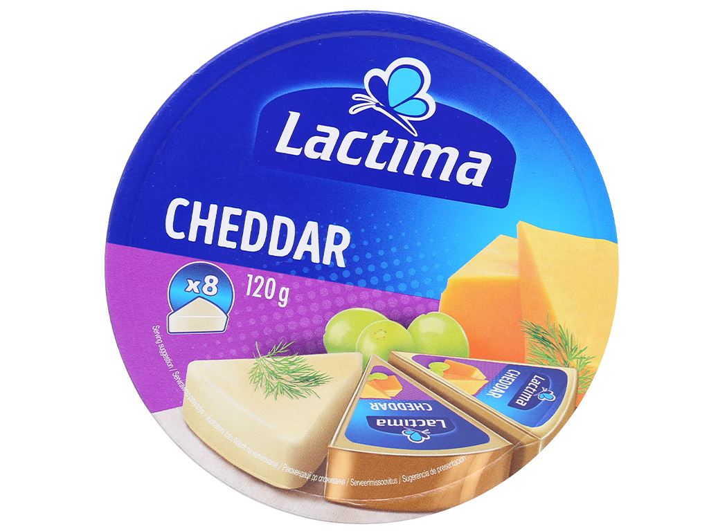 Phô mai Lactima hộp 120g (8 miếng)