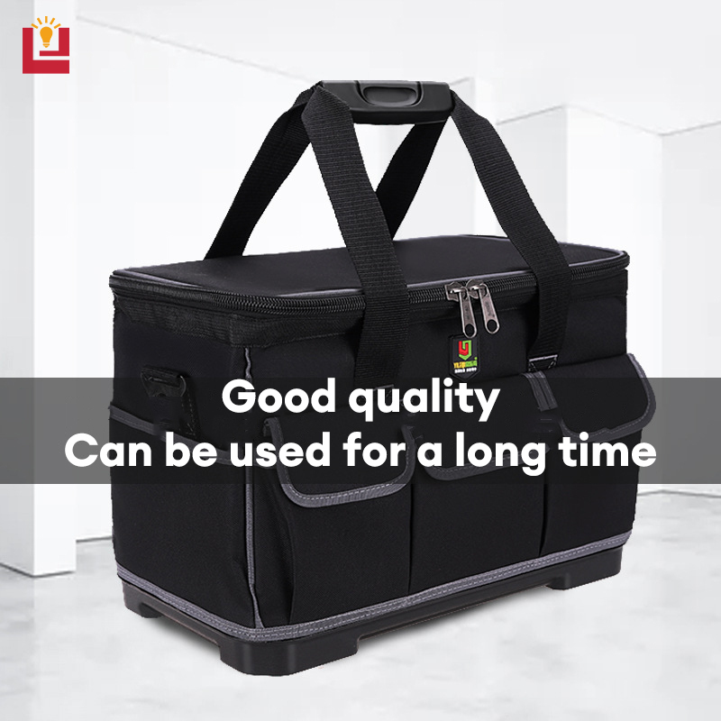 YONUO Plastic bottom tool kit Oxford cloth hardware electrician bag multifunctional square mouth large capacity canvas toolkit