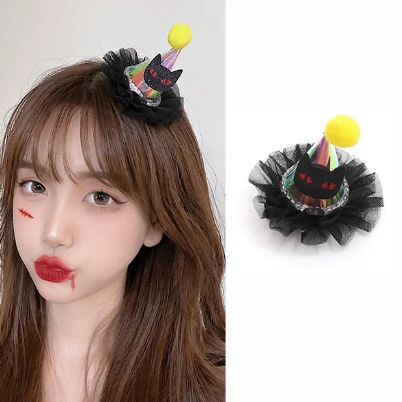 Kẹp Tóc Đính Nơ Trang Trí Lễ Hội Halloween Mới