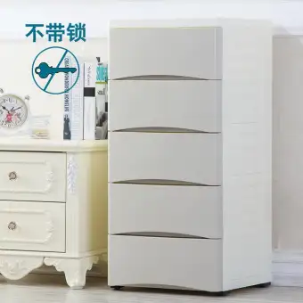 Thick Multilayer Drawer Type Plastic Storage Cabinet Baby Closet