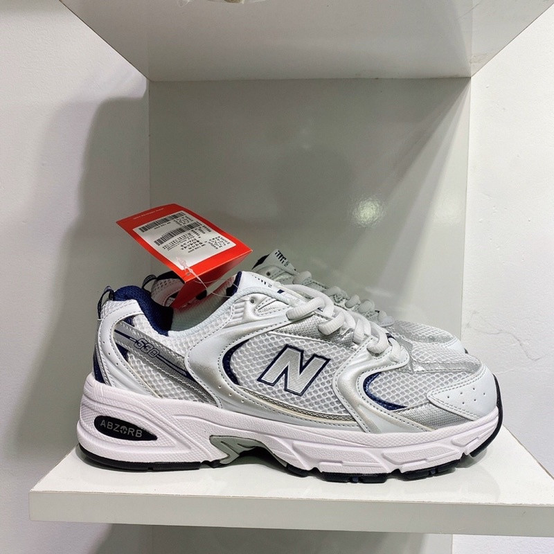 Giày Sneaker Thể Thao NB530 Bạc SC (Fullbox+bill+tất+tag+phụ kiện đi kèm)