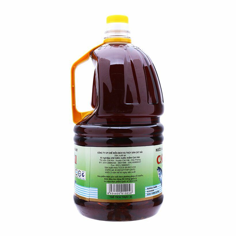 Combo 6 can Nước Mắm Cát Hải Cốt Cá Nhâm 2L