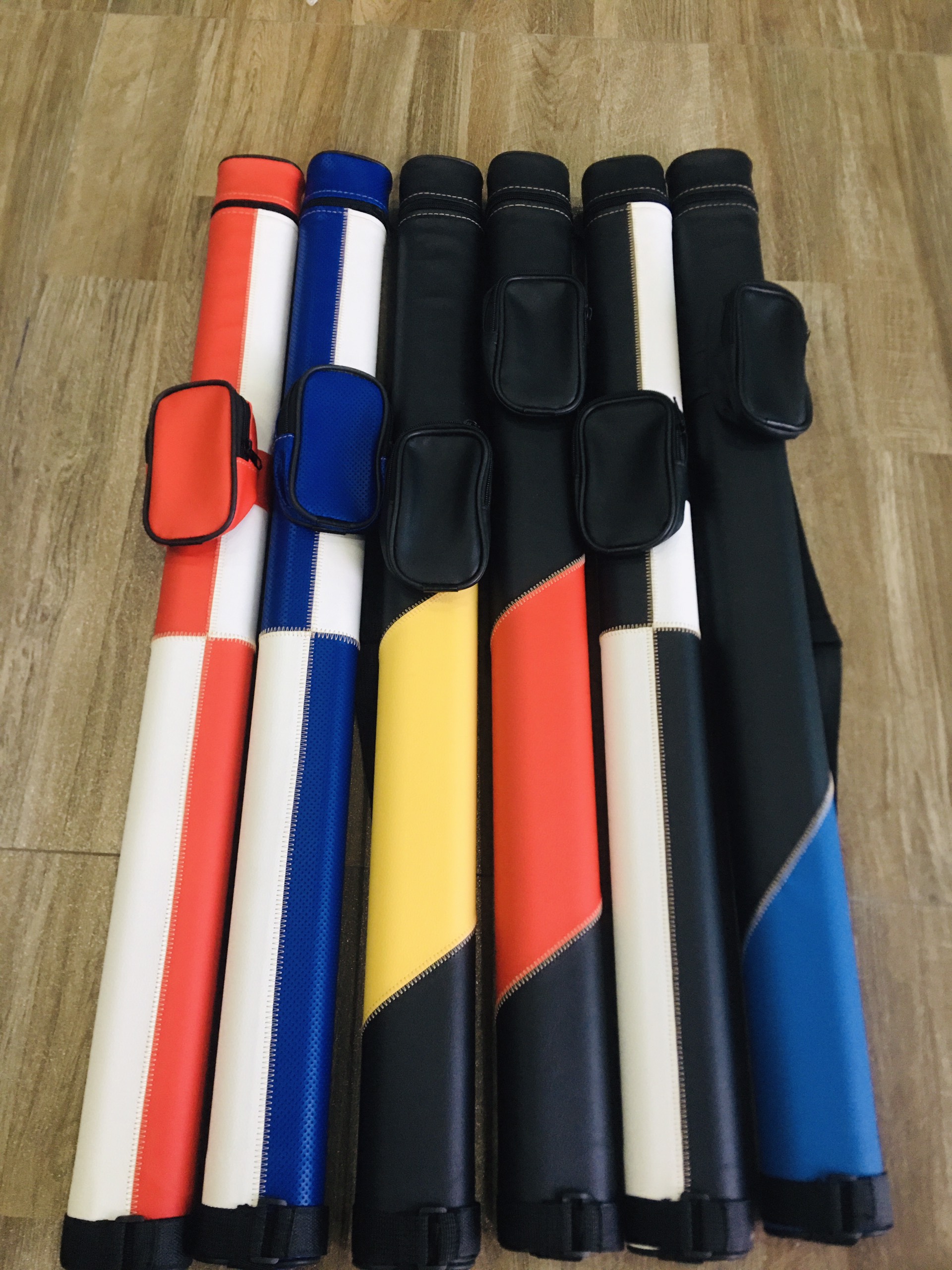 Bao cơ bida 2 ống (1x1) color trắng đỏ 189k/c