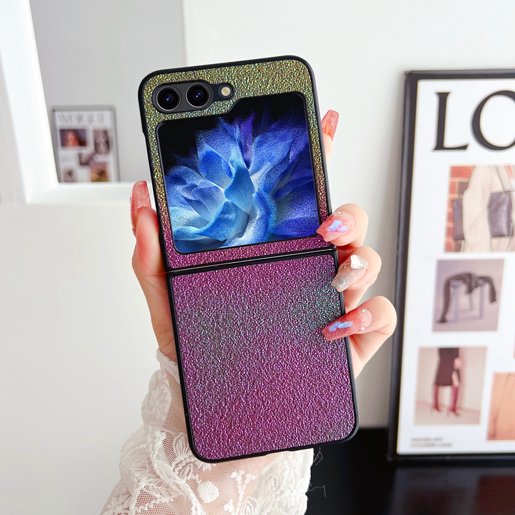 Shockproof Flip Slim Casing for Samsung Galaxy Z Flip 5 Glitter PC Samsung Z Flip5 Flip Z 5 Protection Phone Case
