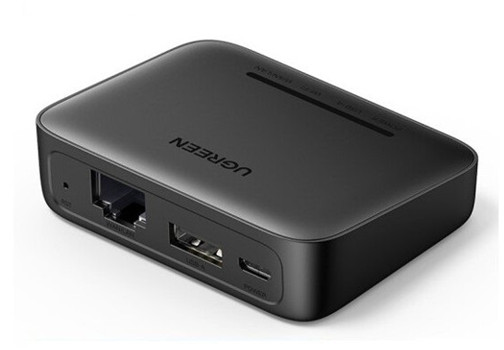 Thiết bị Printer Server in qua mạng Lan hoặc Wifi Ugreen 10941