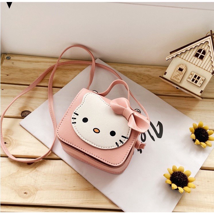 Túi Đeo Chéo Mini Hình Mèo Hello Kitty Cho Bé Gái Chubby Storee