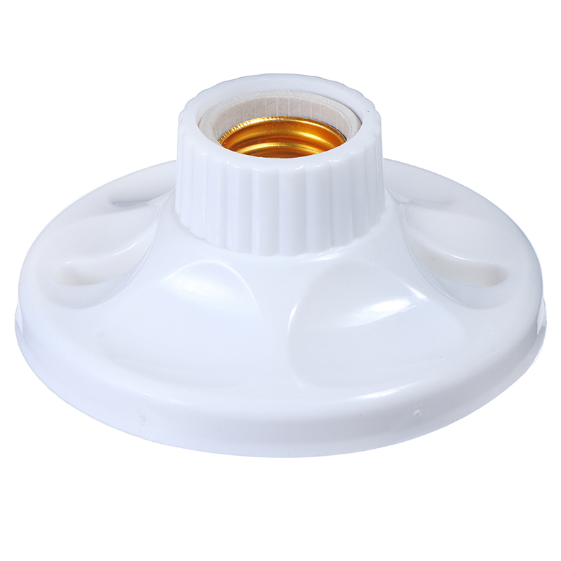 E27 led light bulb holder round square fitting socket with us plug switch e27 base hanging lamp socket 6a 220v-250v