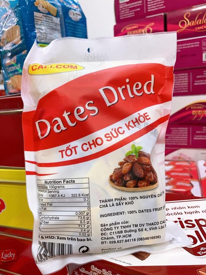 Chà là sấy khô Dates Dried 150g