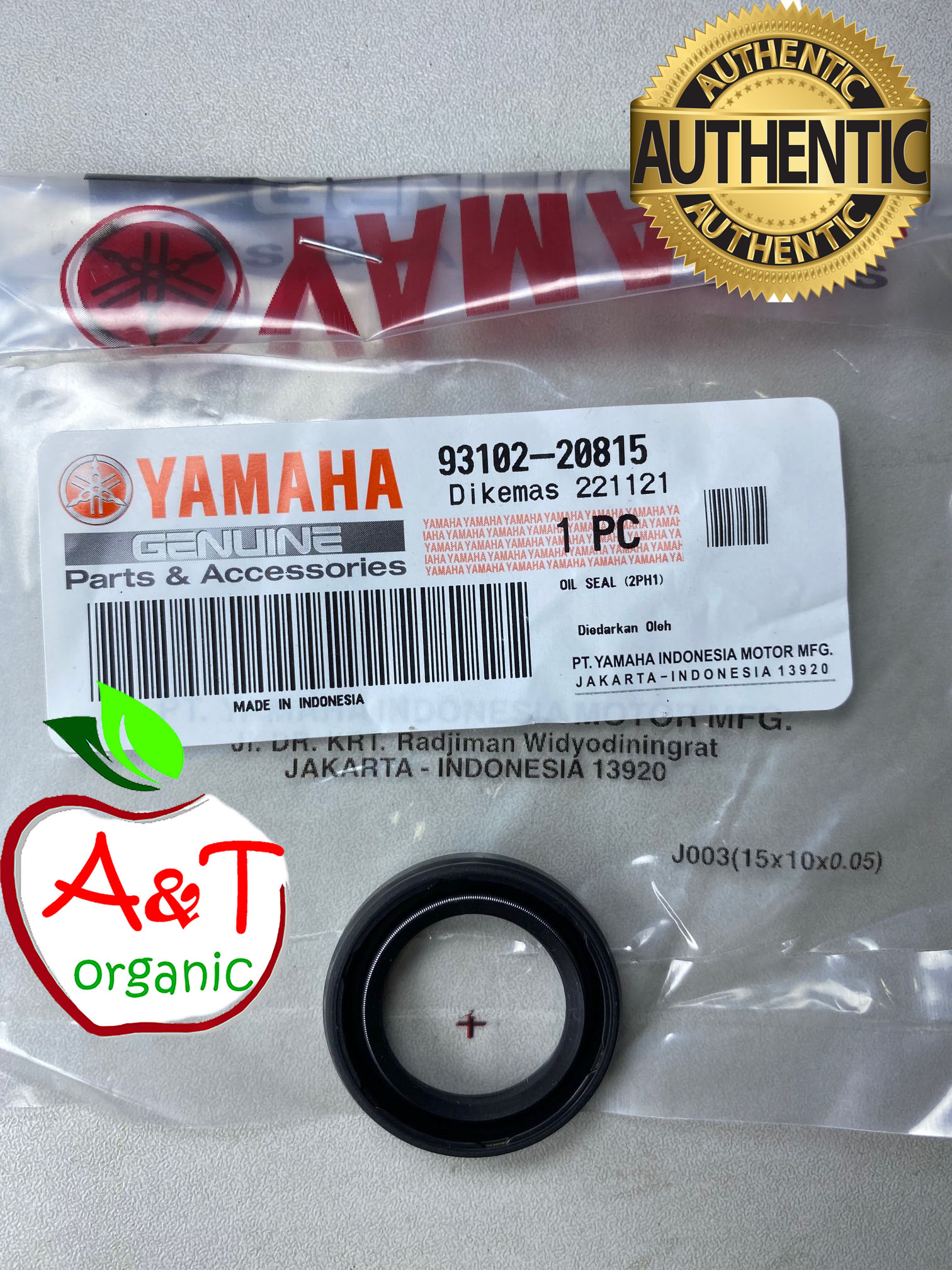 93102-20815 Genuine Yamaha Primary Gear Oil Seal For Nmax V1 V2 Aerox 