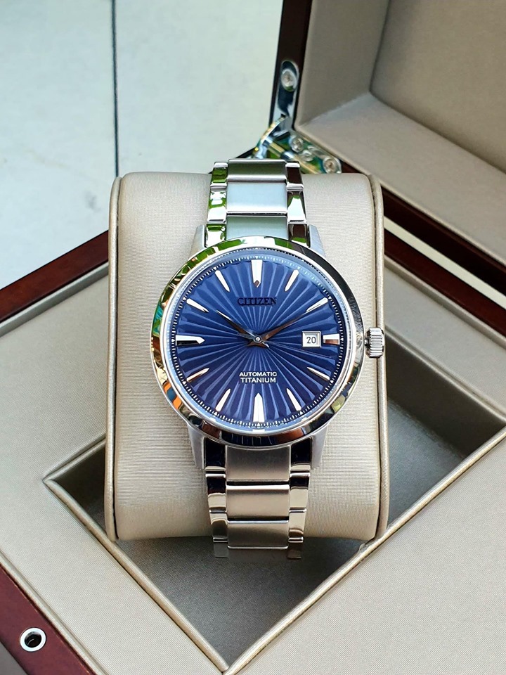 Citizen NJ2180-89L Analog Automatic Titanium Sapphire Glass Blue Dial Men's  Watch | Lazada Singapore