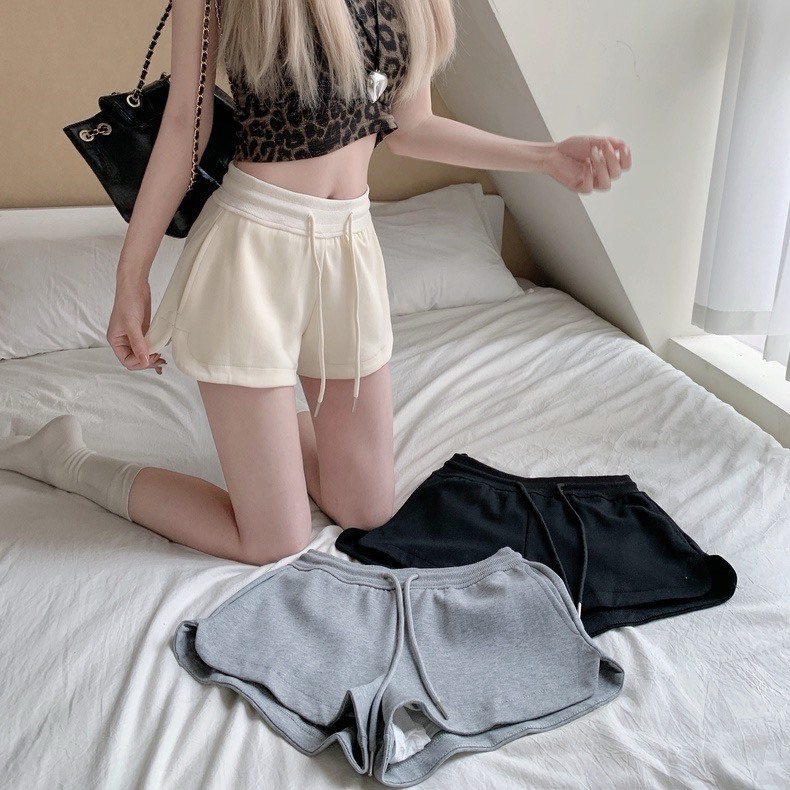Quần đùi cotton xẻ chất dày đẹp vải mịn