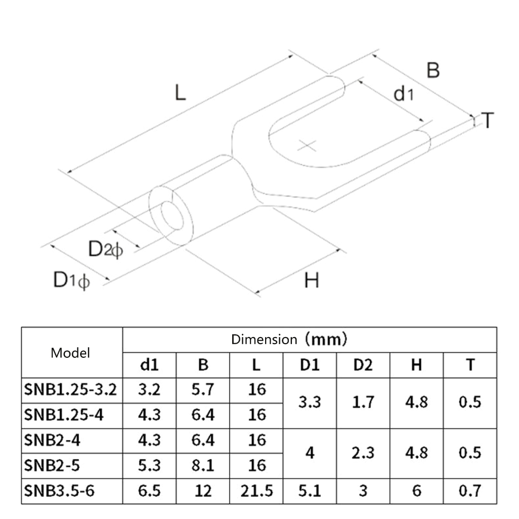 320 cái thiếc-plated-Copper dây uốn ngã ba End Cáp Lugs đầu kết nối uốn không Cách Điện Đầu Cuối Vòng & ngã ba kết nối