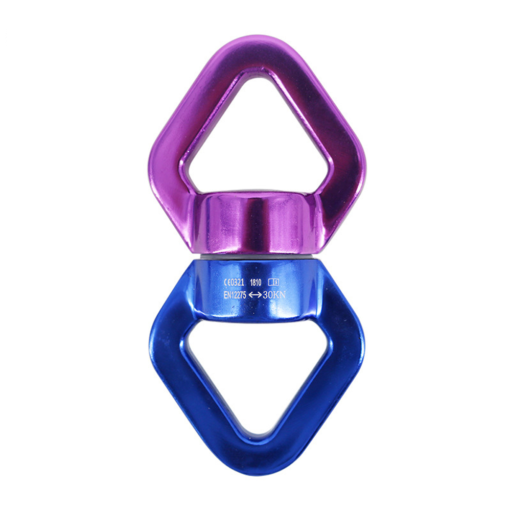 PULLBEAR Sự thích hợp Ngoài trời Luân phiên Võng Rock Climbing Carabiner Spinner Rope Đầu nối xoay Vòng gimbal Đầu nối quay Vòng phổ quát