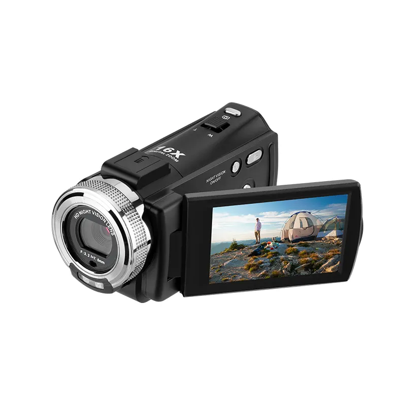 ภาพสินค้าORDRO HDV-V12 HD 1080P 30fps 30MP กล้องวิดีโอ IR Night Vision เครื่องบันทึกวิดีโอกล้องมินิกล้องแบบพกพา DV กล้องวิดีโอ จากร้าน ORDRO Flagship Store บน Lazada ภาพที่ 3