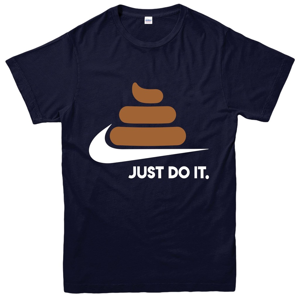 Just pooh it t-shirt, just do it poop emoji design spoof tee top
