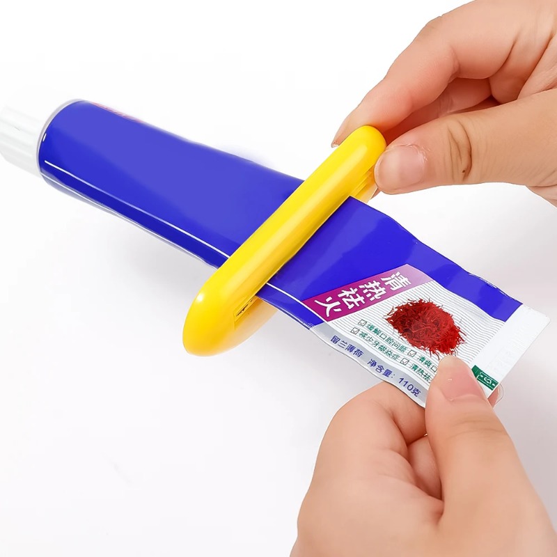 4 cái máy ép phụt kem đánh răng kẹp nhựa cán chủ Sữa rửa mặt ép cho phụ kiện phòng tắm