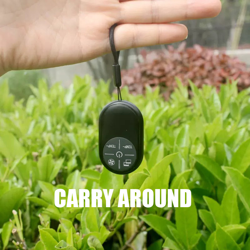 Air Conditioner Remote Control, Battery Powered Mini Universal Air Conditioner Remote Control with Lanyard