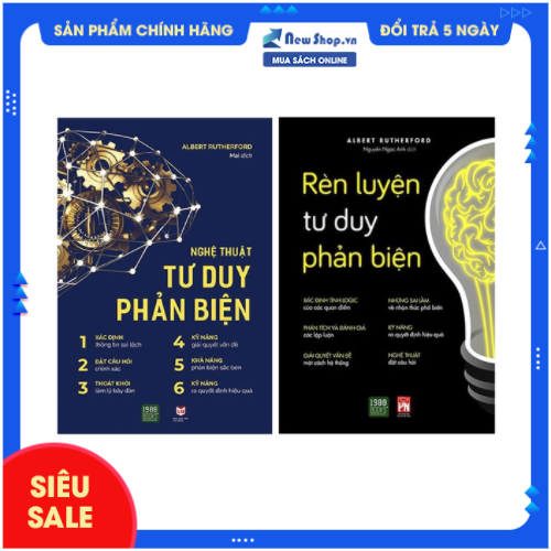 Sách - combo nghệ thuật tư duy phản biện + rèn luyện tư duy phản biện - newshop